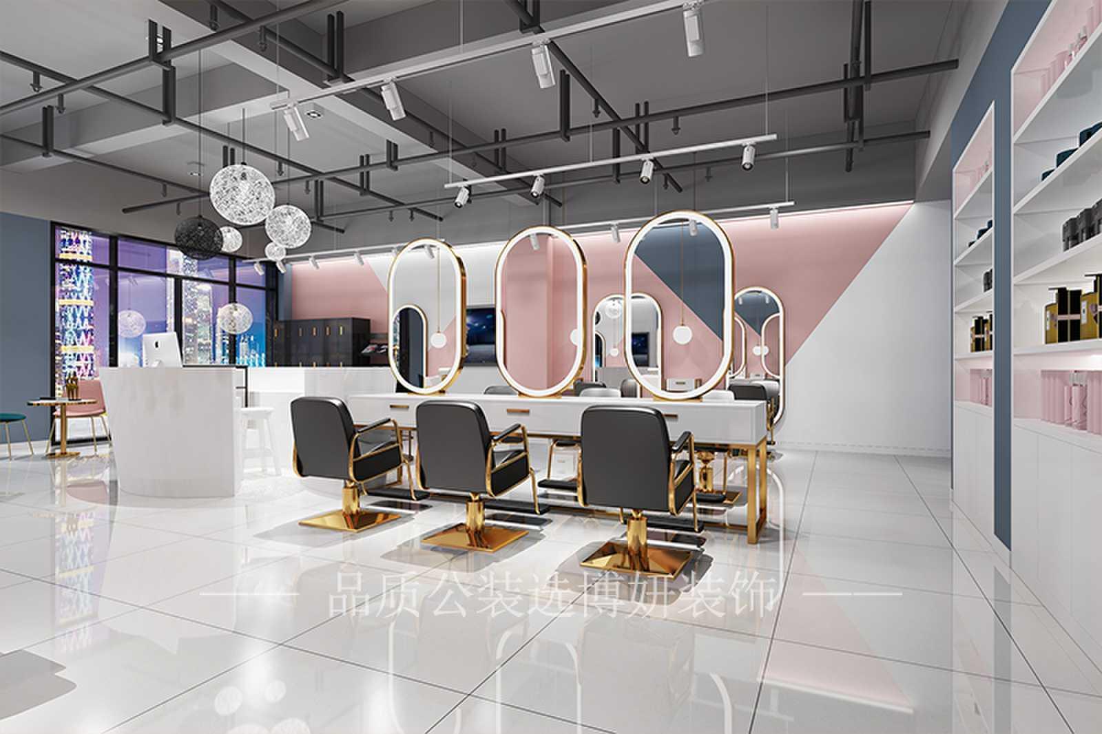 理发店装修效果图来自于博妍装饰，选择博妍选择放心