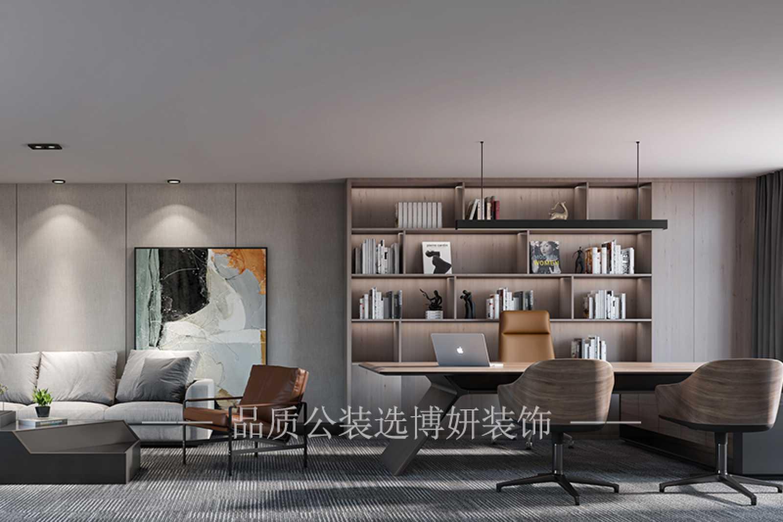 办公室装修效果图来自于博妍装饰