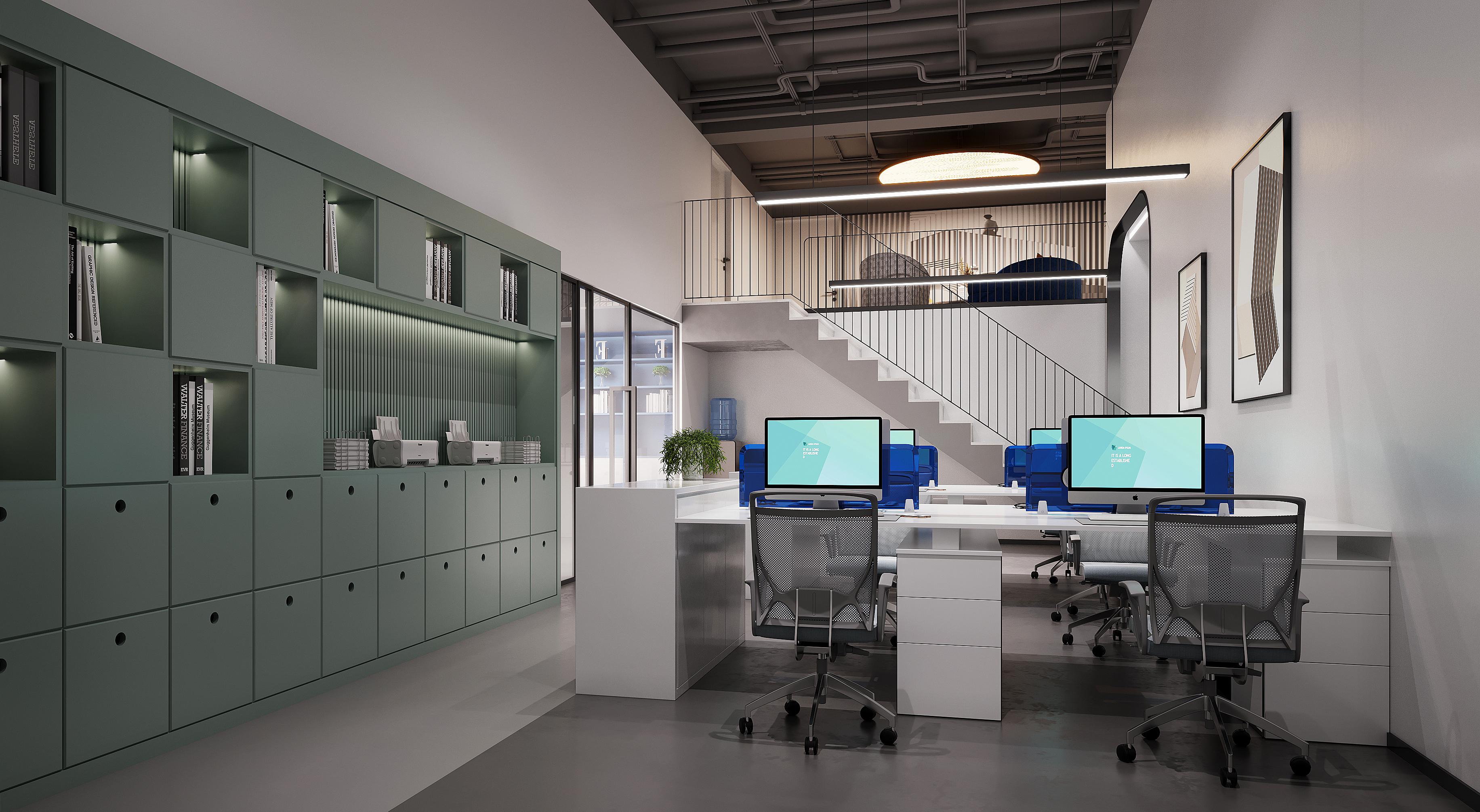 ☀简约清新办公室设计装修