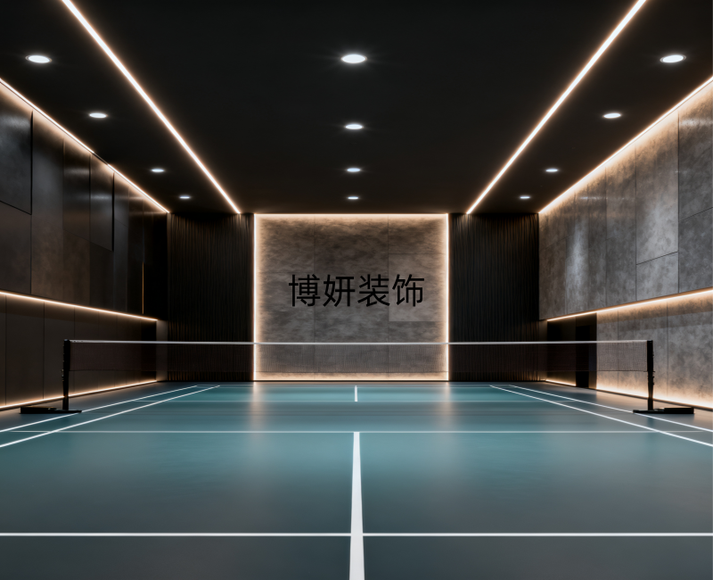 合肥高级羽毛球馆装修设计 | 秘境羽馆把奢华藏进运动的呼吸里