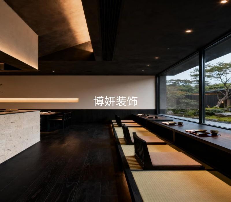 合肥日料店装修设计 | 暗调禅味里，藏着日料店的“食与寂”