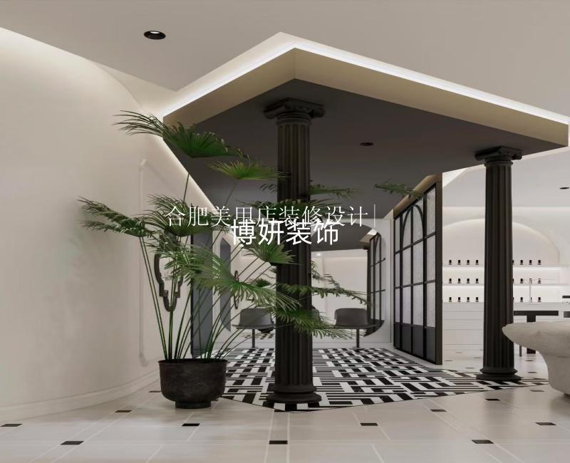 💅合肥美甲店装修设计| 轻法黑白调，美业空间的流量密码