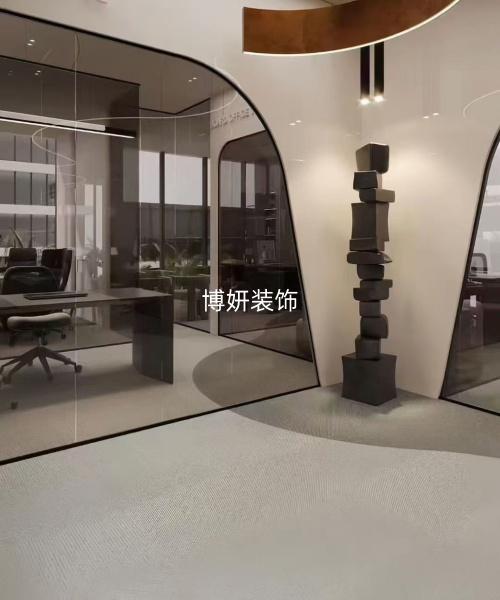 合肥高级现代办公空间装修设计 | 雅致格调，赋能商务新境