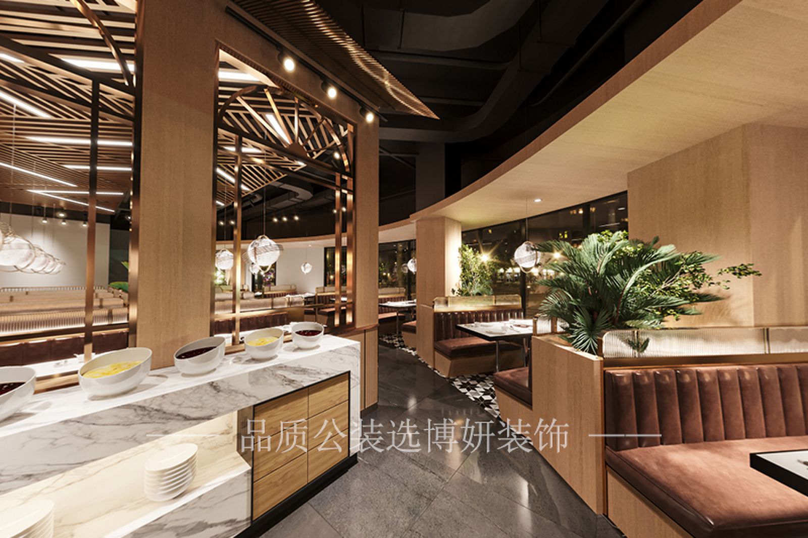 合肥火锅店装修效果图,火锅店装修设计,合肥火锅店设计